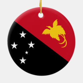 Ornamento De Cerâmica Bandeira da Papua-Nova Guiné