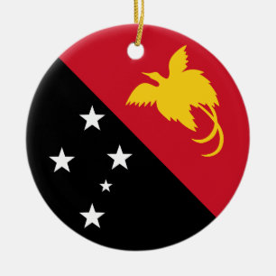 Ornamento De Cerâmica Bandeira da Papua-Nova Guiné