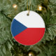 Ornamento De Cerâmica Bandeira da República Checa (Tree)