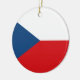 Ornamento De Cerâmica Bandeira da República Checa (Lateral)