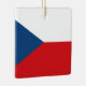 Ornamento De Cerâmica Bandeira da República Checa (Right)