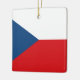 Ornamento De Cerâmica Bandeira da República Checa (Lado)