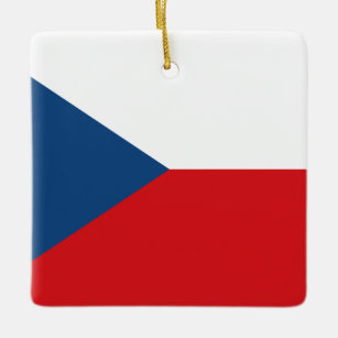 Ornamento De Cerâmica Bandeira da República Checa