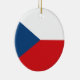 Ornamento De Cerâmica Bandeira da República Checa - Česká vlajka (Right)
