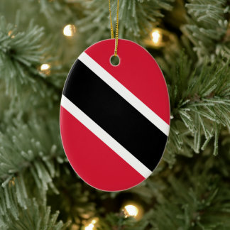 Ornamento De Cerâmica Bandeira da República de Trindade e Tobago