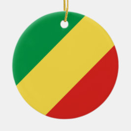 Ornamento De Cerâmica Bandeira da República do Congo