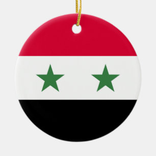 Ornamento De Cerâmica Bandeira da Síria