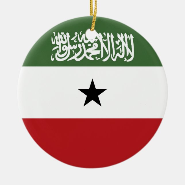 Ornamento De Cerâmica Bandeira da Somalilândia (Frente)