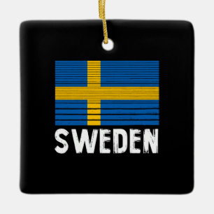 Ornamento De Cerâmica Bandeira da Suécia