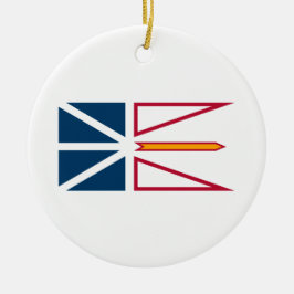 Ornamento De Cerâmica Bandeira da Terra Nova e Labrador (Canadá)