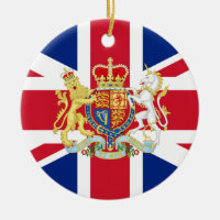 Bandeira da União Britânica e Crest Real