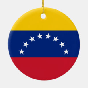 Ornamento De Cerâmica Bandeira da Venezuela