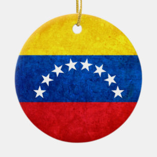 Ornamento De Cerâmica Bandeira da Venezuela