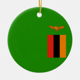 Ornamento De Cerâmica Bandeira da Zâmbia