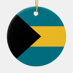 Ornamento De Cerâmica Bandeira das Baamas