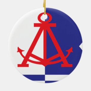 Ornamento De Cerâmica bandeira de Alameda