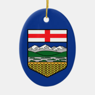 Ornamento De Cerâmica Bandeira de Alberta - CANADÁ