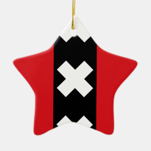 Ornamento De Cerâmica Bandeira de Amesterdã