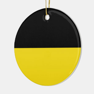 Ornamento De Cerâmica Bandeira de Baden Württemberg (Estado alemão)