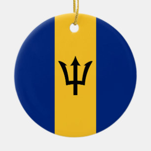 Ornamento De Cerâmica Bandeira de Barbados