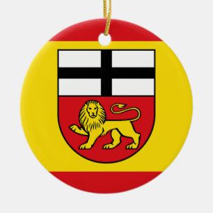 Ornamento De Cerâmica Bandeira de Bonn cidade alemanha símbolo emblema l