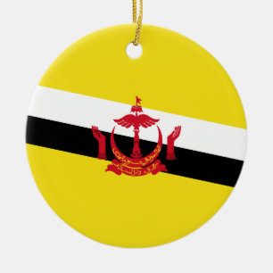 Ornamento De Cerâmica Bandeira de Brunei