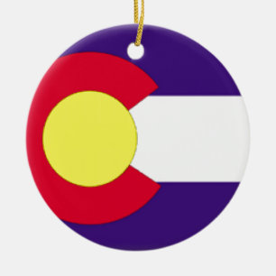 Ornamento De Cerâmica Bandeira de Colorado