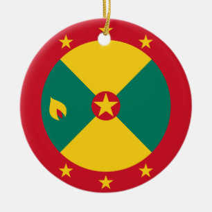 Ornamento De Cerâmica Bandeira de Granada