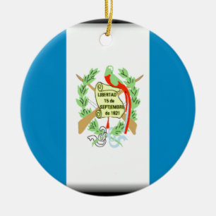 Ornamento De Cerâmica Bandeira de Guatemala