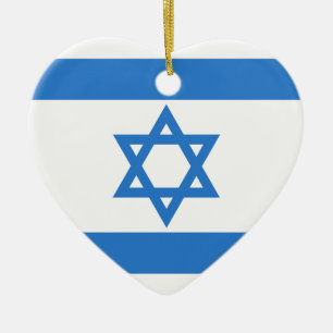 Ornamento De Cerâmica Bandeira de Israel