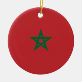 Ornamento De Cerâmica Bandeira de Marrocos