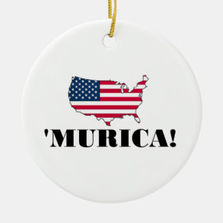 Ornamento De Cerâmica Bandeira de Murica