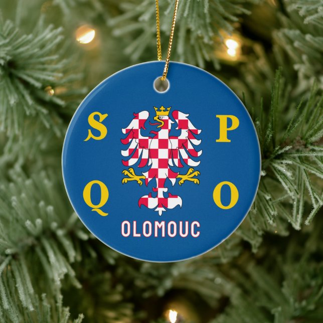 Ornamento De Cerâmica Bandeira de Olomouc (Árvore)