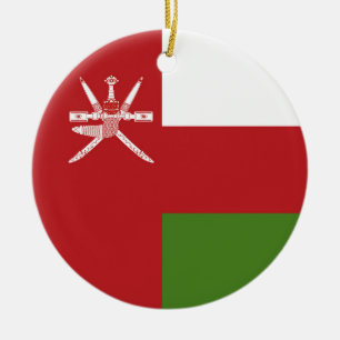Ornamento De Cerâmica bandeira de Omã