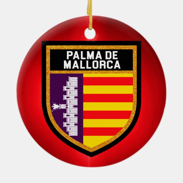 Ornamento De Cerâmica Bandeira de Palma de Maiorca (Traseira)