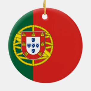 Ornamento De Cerâmica Bandeira de Portugal