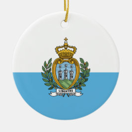 Ornamento De Cerâmica Bandeira de São Marino