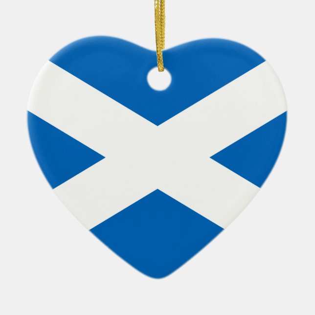 Ornamento De Cerâmica Bandeira de Scotland (Frente)