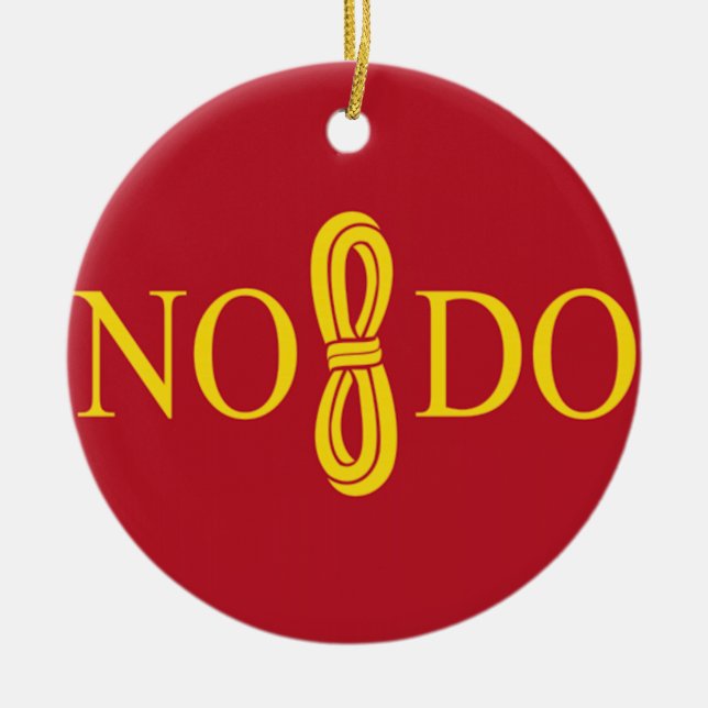 Ornamento De Cerâmica Bandeira de Sevilha (espanha) (Frente)