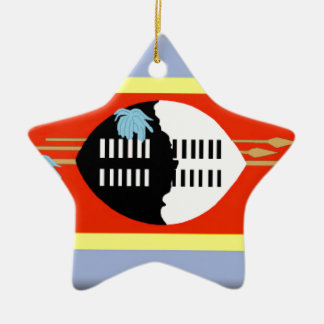 Ornamento De Cerâmica Bandeira de Suazilândia