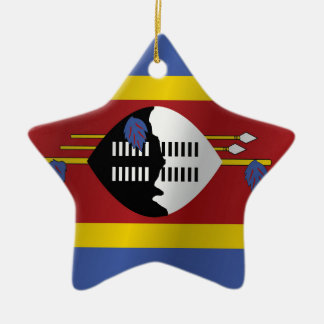 Ornamento De Cerâmica Bandeira de Suazilândia