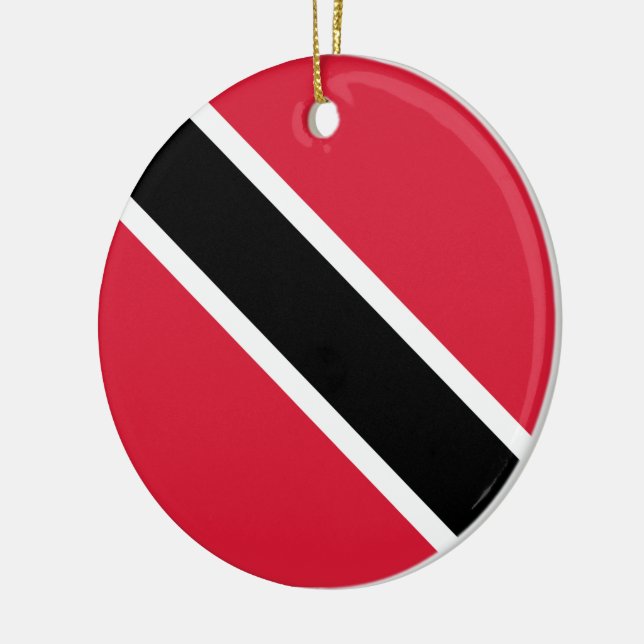 Ornamento De Cerâmica Bandeira de Trinidad e Tobago (Esquerda)