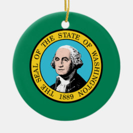 Ornamento De Cerâmica Bandeira de Washington (estado dos EUA)