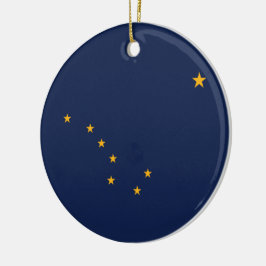 Ornamento De Cerâmica Bandeira do Alasca