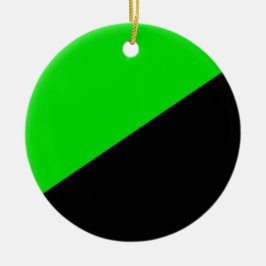 Ornamento De Cerâmica Bandeira do Anarquismo Verde