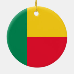 Ornamento De Cerâmica Bandeira do Benim (África)