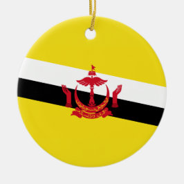 Ornamento De Cerâmica Bandeira do Brunei