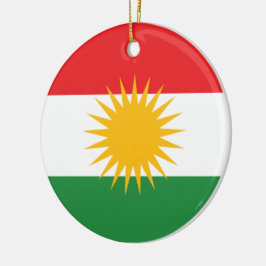 Ornamento De Cerâmica Bandeira do Curdistão