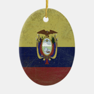 Ornamento De Cerâmica Bandeira do equador