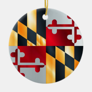 Ornamento De Cerâmica Bandeira do estado de Maryland